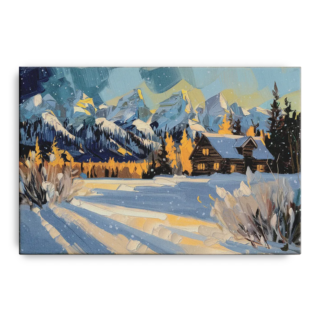 Jackson Hole Winter Wonderland Front - Canvas Wall Art