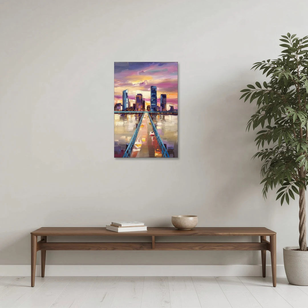 Jacksonville Downtown Views - Canvas Wall Art - Coffee Table - 20x30