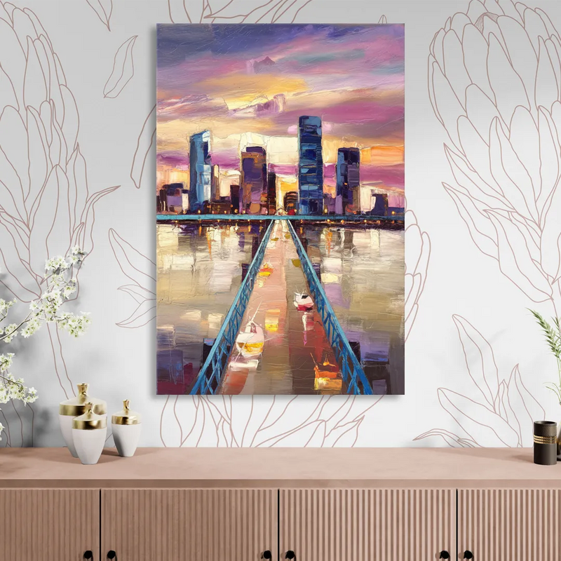 Jacksonville Downtown Views Sitting Room - Canvas Wall Art