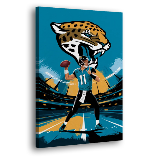 Jacksonville Jaguars Fans Side - Canvas Wall Art