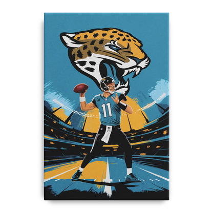 Jacksonville Jaguars Fans Front - Canvas Wall Art