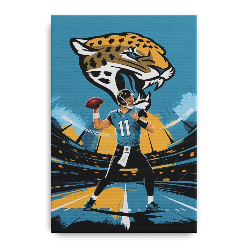 Jacksonville Jaguars Fans Front - Canvas Wall Art