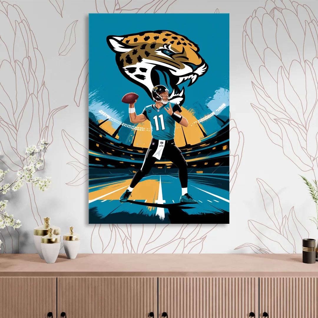 Jacksonville Jaguars Fans Living Room - Canvas Wall Art
