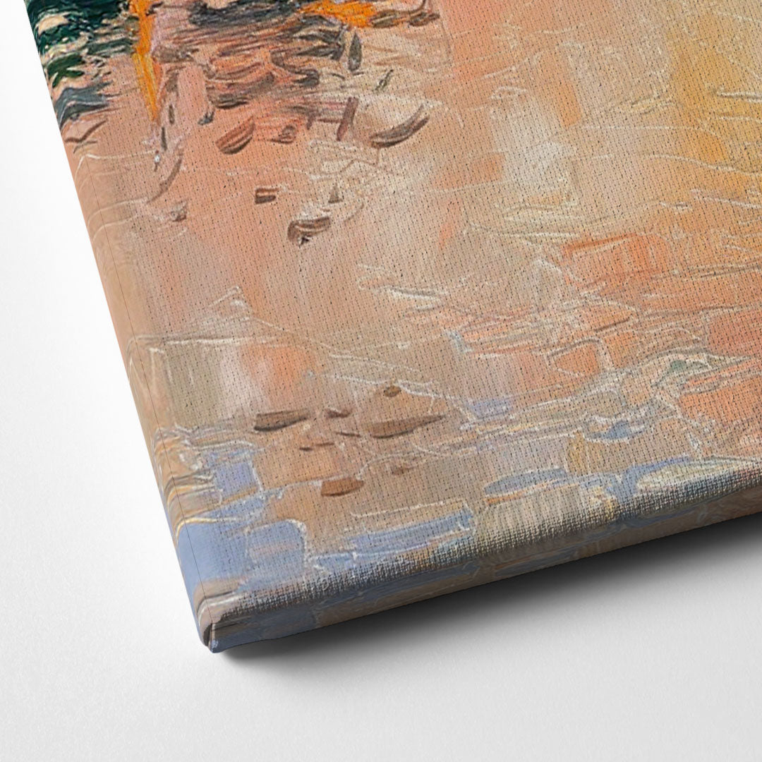 Jacksonville Riverside Scenery Canvas Close Up