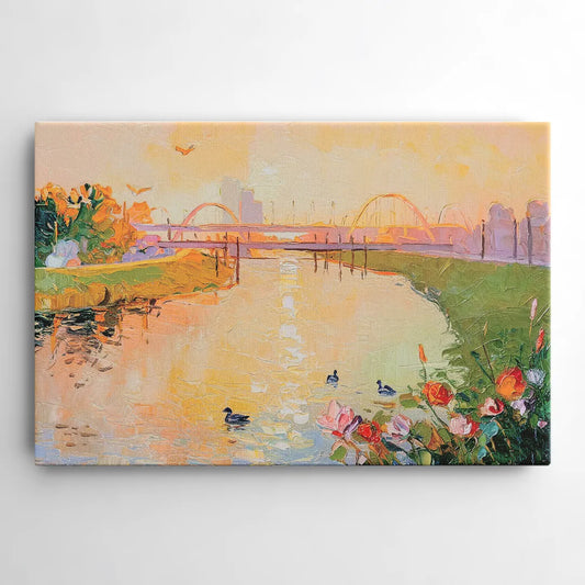 Jacksonville Riverside Scenery - Canvas Wall Art