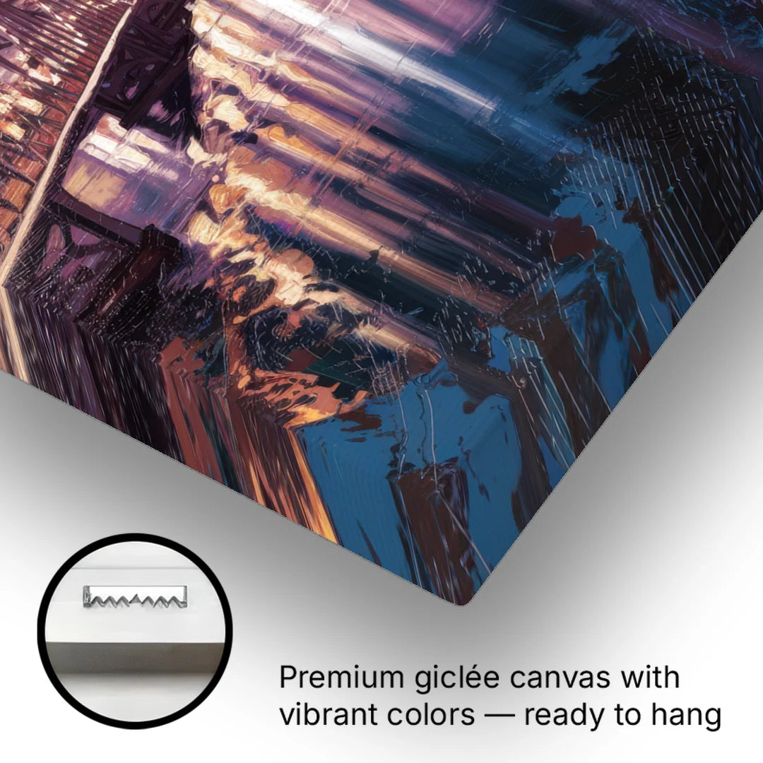 Jacksonville Urban Charm - Canvas Wall Art - Gallery Wrap Corner