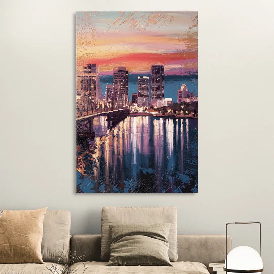 Jacksonville Urban Charm Sitting Room - Canvas Wall Art