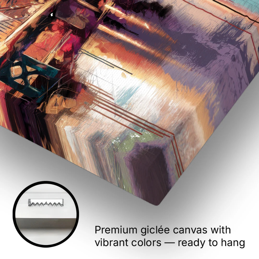 Jacksonville Wall Street Vibes - Canvas Wall Art - Gallery Wrap Corner