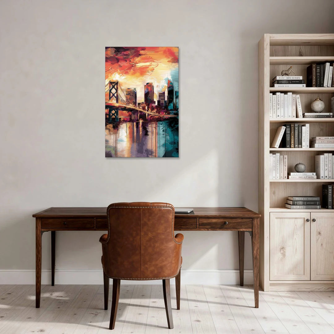 Jacksonville Wall Street Vibes - Canvas Wall Art - Office - 24x36