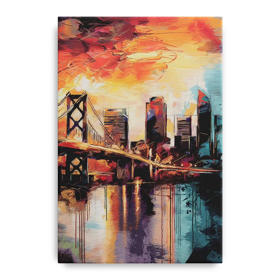 Jacksonville Wall Street Vibes Front - Canvas Wall Art