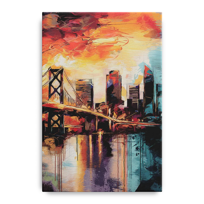 Jacksonville Wall Street Vibes Front - Canvas Wall Art