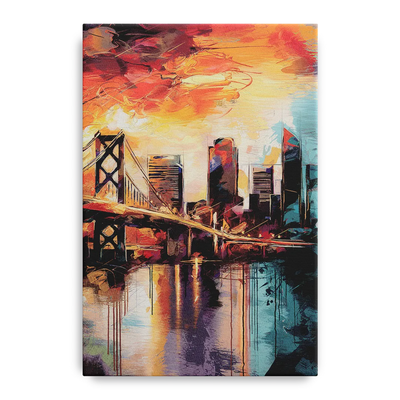 Jacksonville Wall Street Vibes Front - Canvas Wall Art