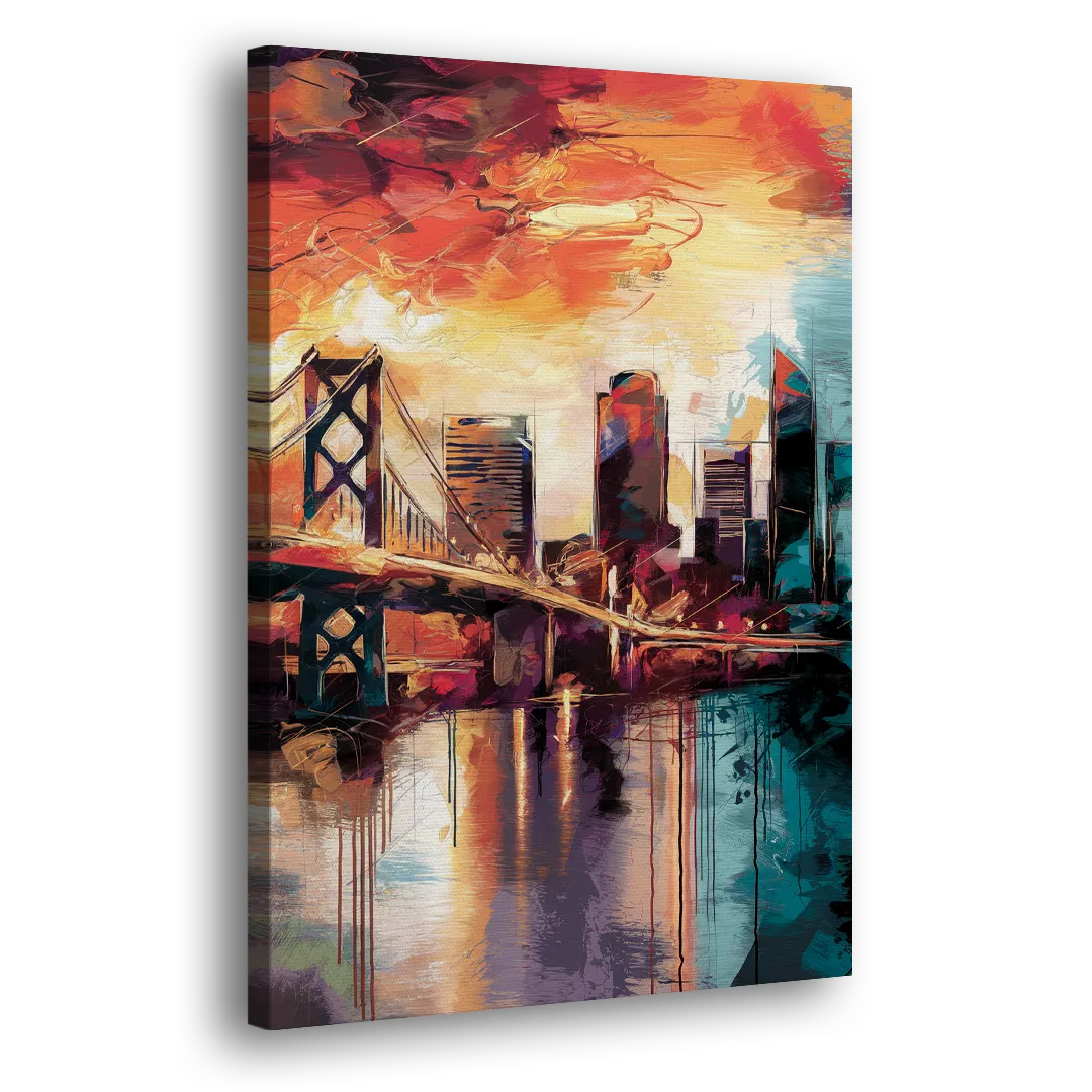 Jacksonville Wall Street Vibes Side - Canvas Wall Art