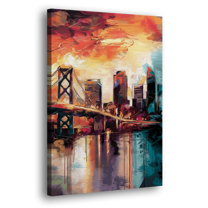 Jacksonville Wall Street Vibes Side - Canvas Wall Art