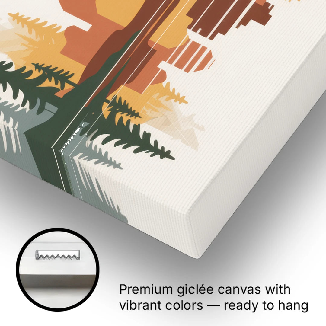 Jasper Autumn Colors - Canvas Wall Art - Gallery Wrap Corner