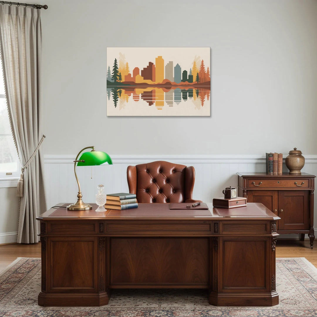 Jasper Autumn Colors - Canvas Wall Art - Office - 36x24
