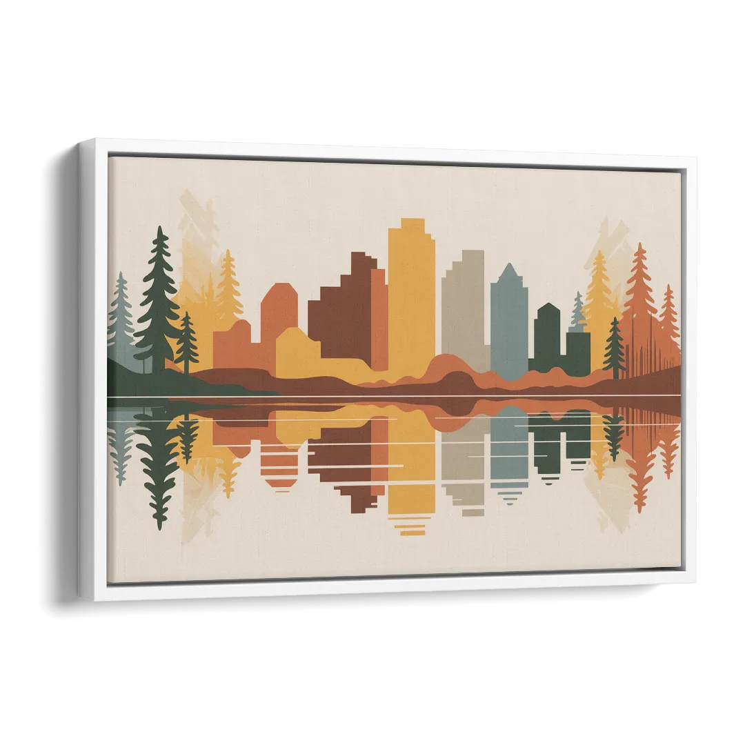 Jasper Autumn Colors Side - White Canvas Wall Art