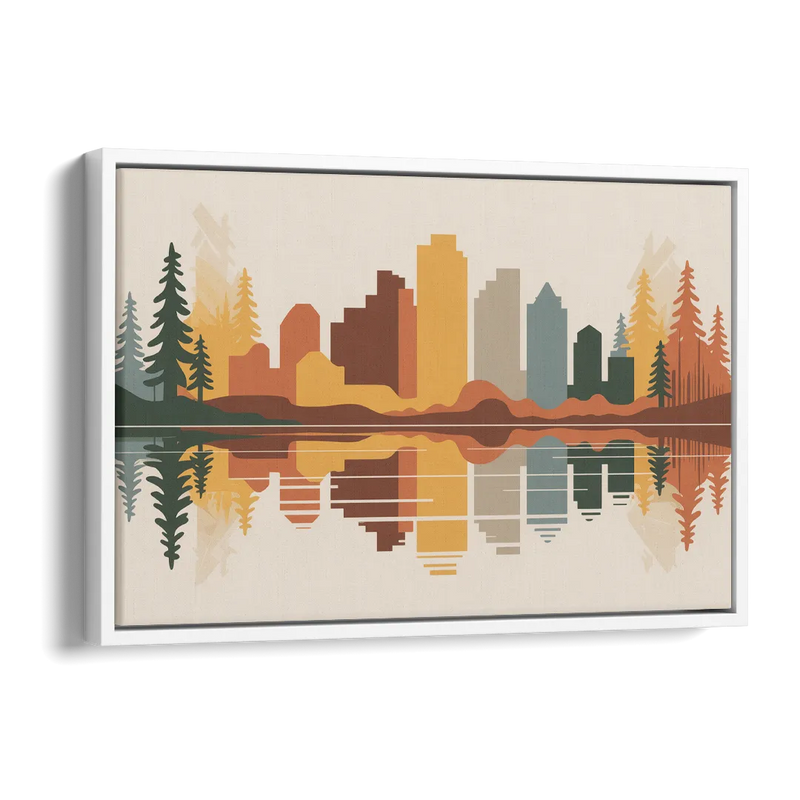 Jasper Autumn Colors Side - White Canvas Wall Art