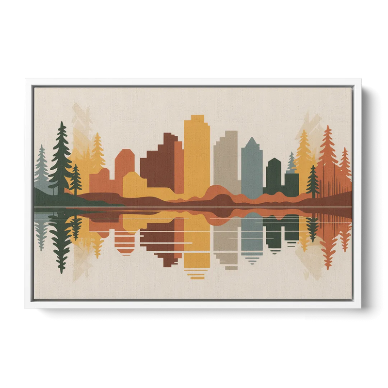 Jasper Autumn Colors Front - White Canvas Wall Art