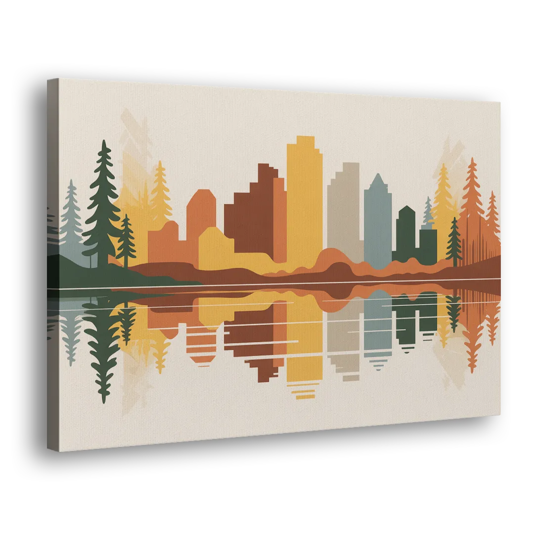 Jasper Autumn Colors Side - Canvas Wall Art