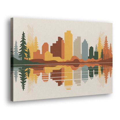 Jasper Autumn Colors Side - Canvas Wall Art