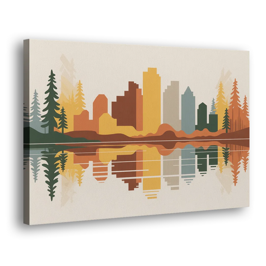 Jasper Autumn Colors Side - Canvas Wall Art