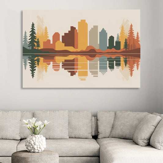 Jasper Autumn Colors Living Room - Canvas Wall Art