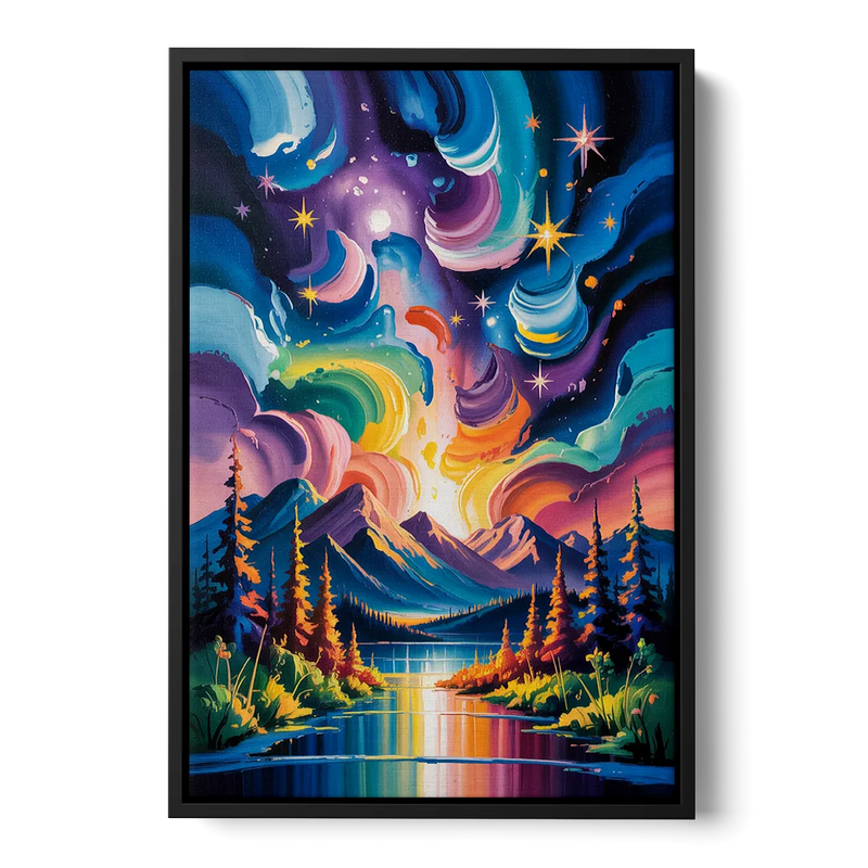 Jasper Starry Sky Front - Black Canvas Wall Art