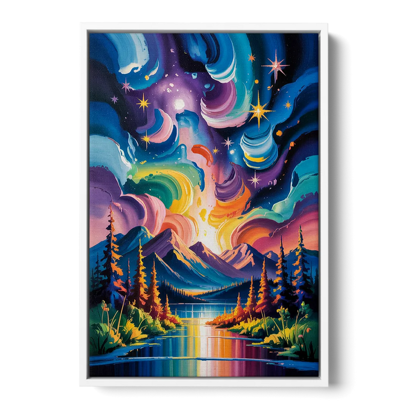 Jasper Starry Sky Front - White Canvas Wall Art