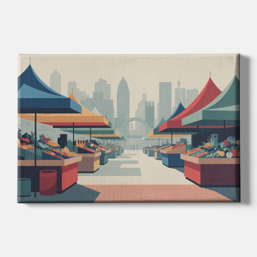Jean Talon Market - Canvas Wall Art