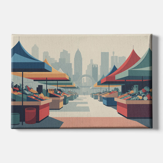 Jean Talon Market - Canvas Wall Art