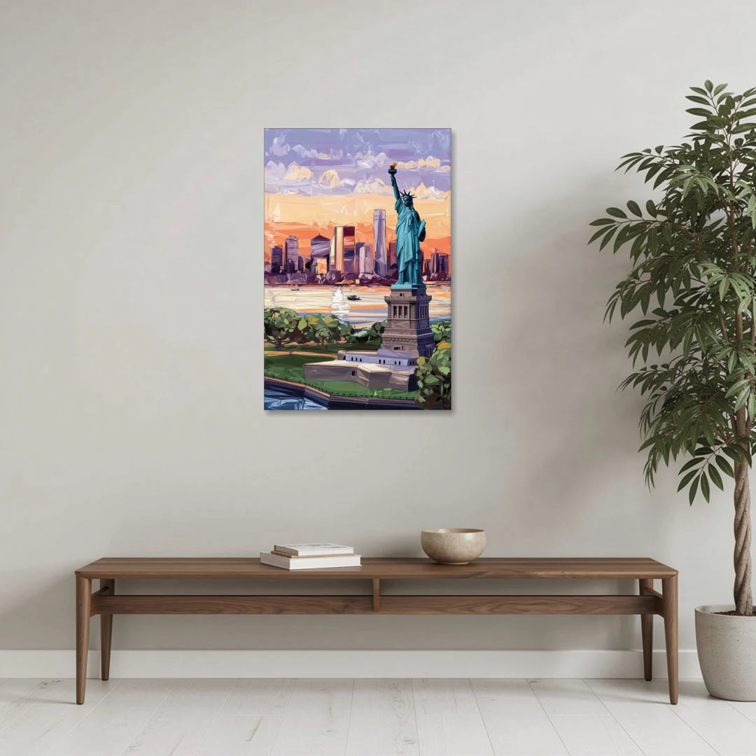 Jersey City Liberty State Park - Canvas Wall Art - Coffee Table - 24x36