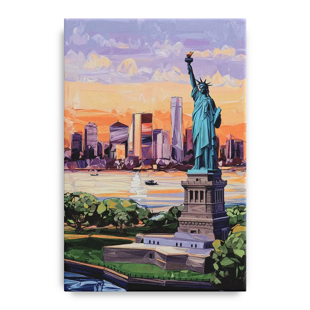 Jersey City Liberty State Park Front - Canvas Wall Art