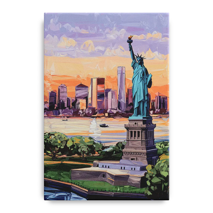 Jersey City Liberty State Park Front - Canvas Wall Art
