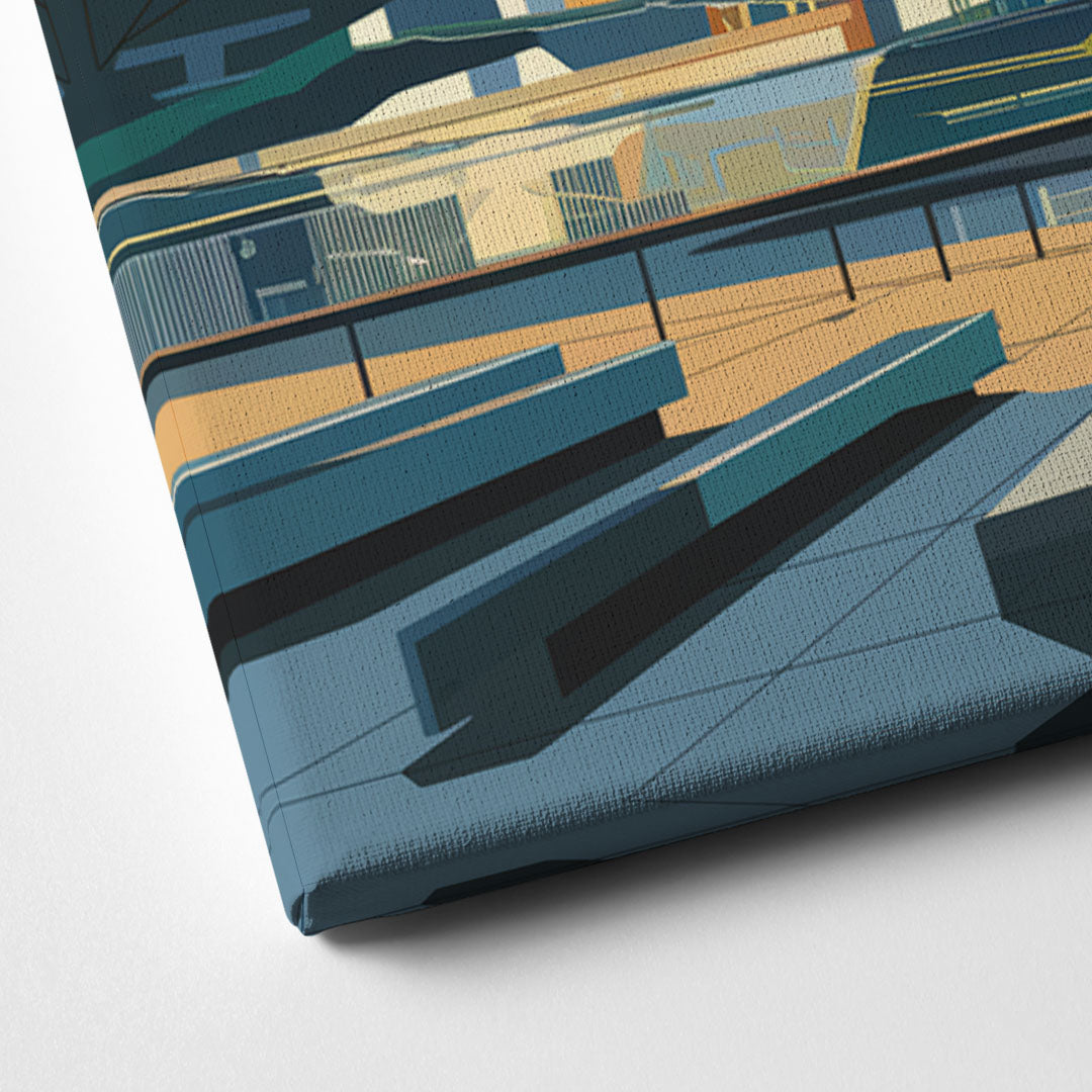 Jersey City Urban Architecture Canvas Close Up