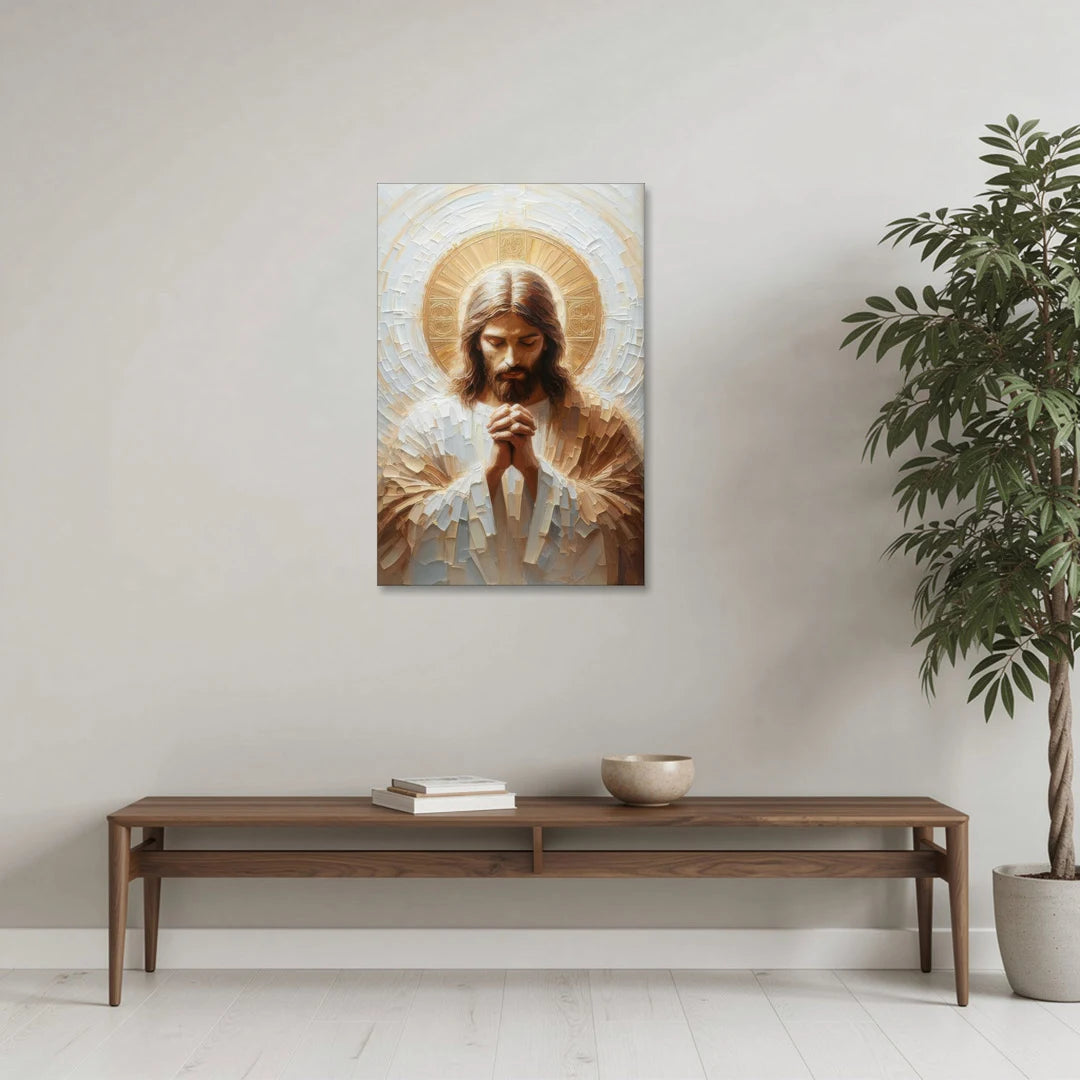 Jesus Praying - Canvas Wall Art - Coffee Table - 24x36