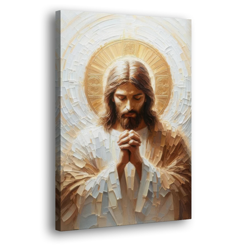 Jesus Praying - Canvas Wall Art - Side