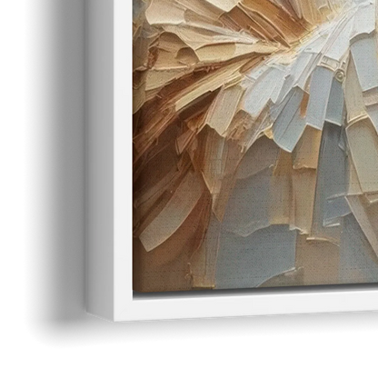 Jesus Praying - Close-Up White Frame Canvas