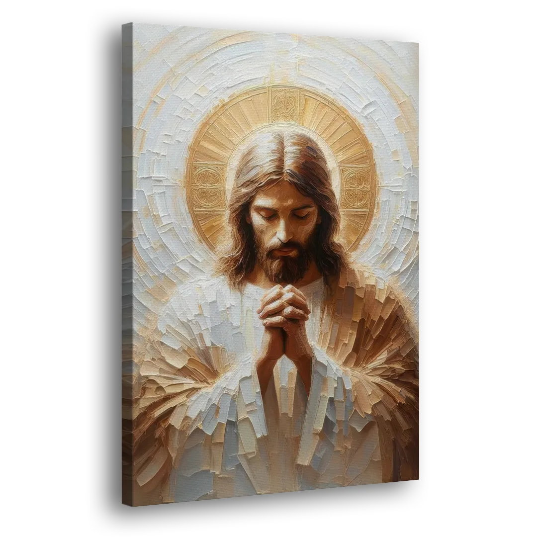 Jesus Praying Side - Canvas Wall Art