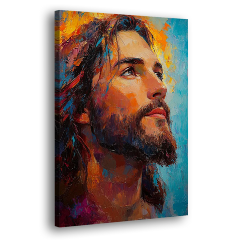 Jesus in Light Christian Absctact - Canvas Wall Art