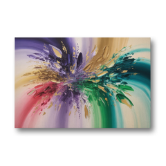 JewelToned Dynamics Colorful Abstract - Canvas Wall Art - Front
