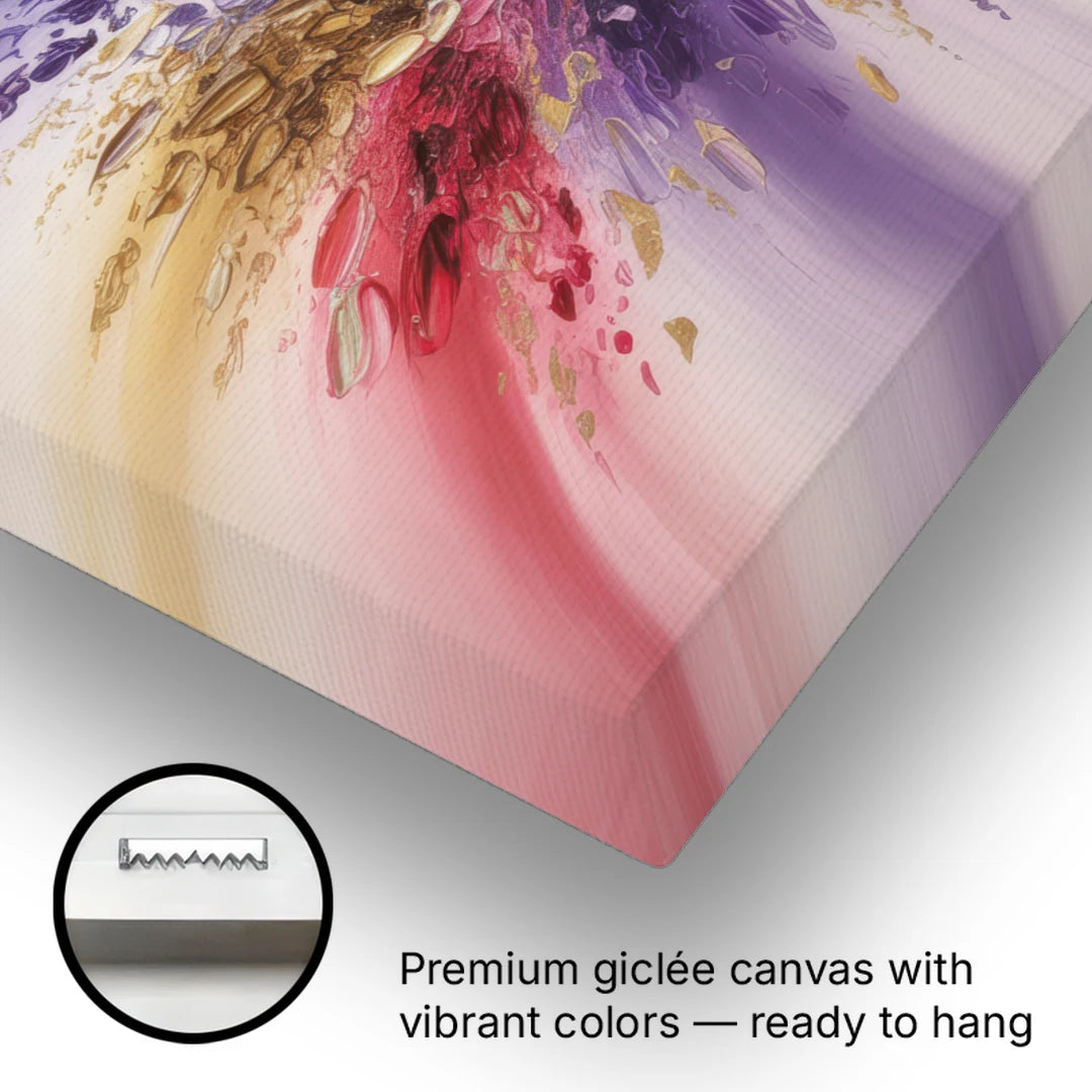 JewelToned Dynamics Colorful Abstract - Canvas Wall Art - Gallery Wrap Corner