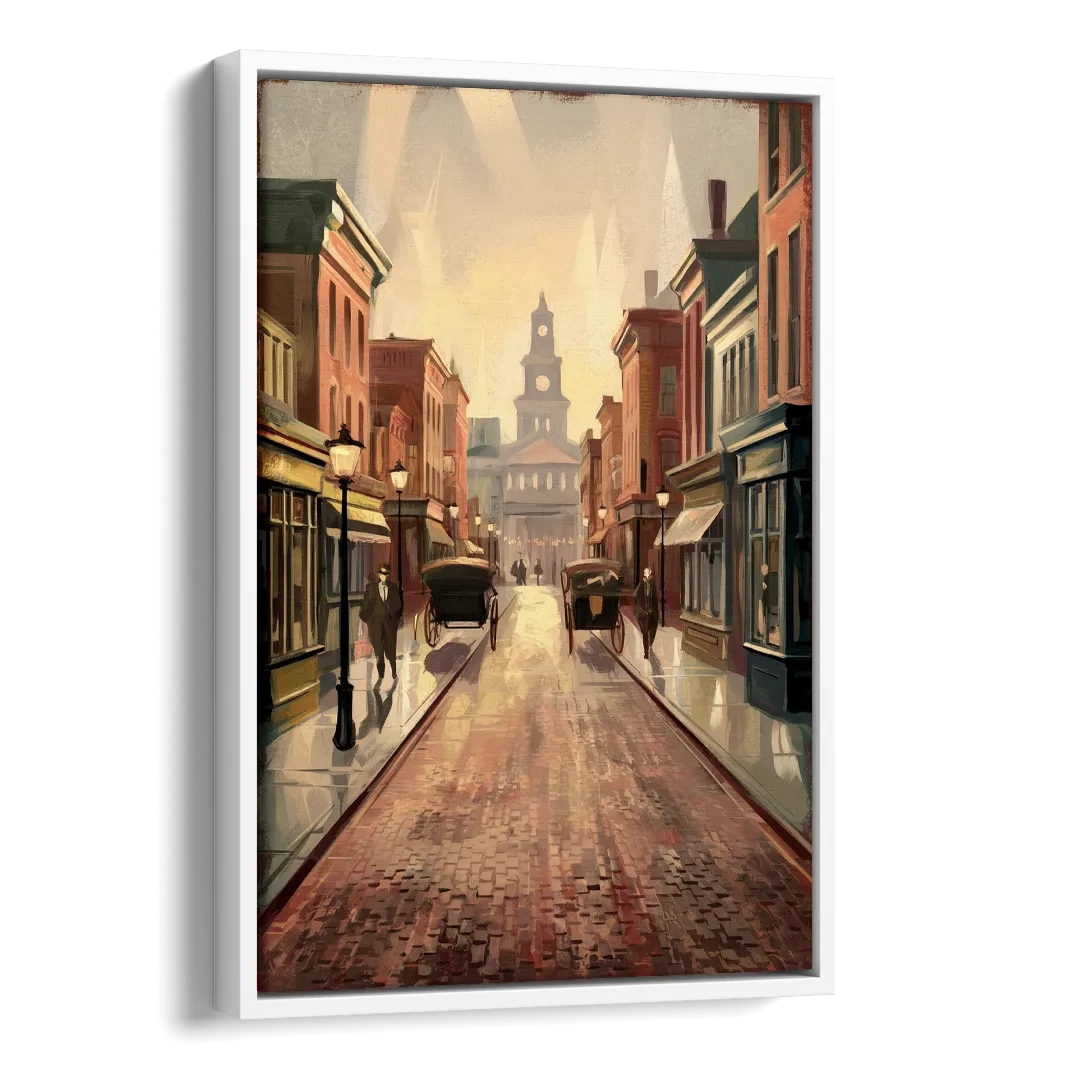 Joseph Historic Downtown Side - White Canvas Wall Art