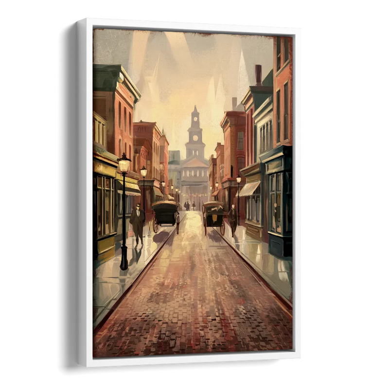 Joseph Historic Downtown Side - White Canvas Wall Art