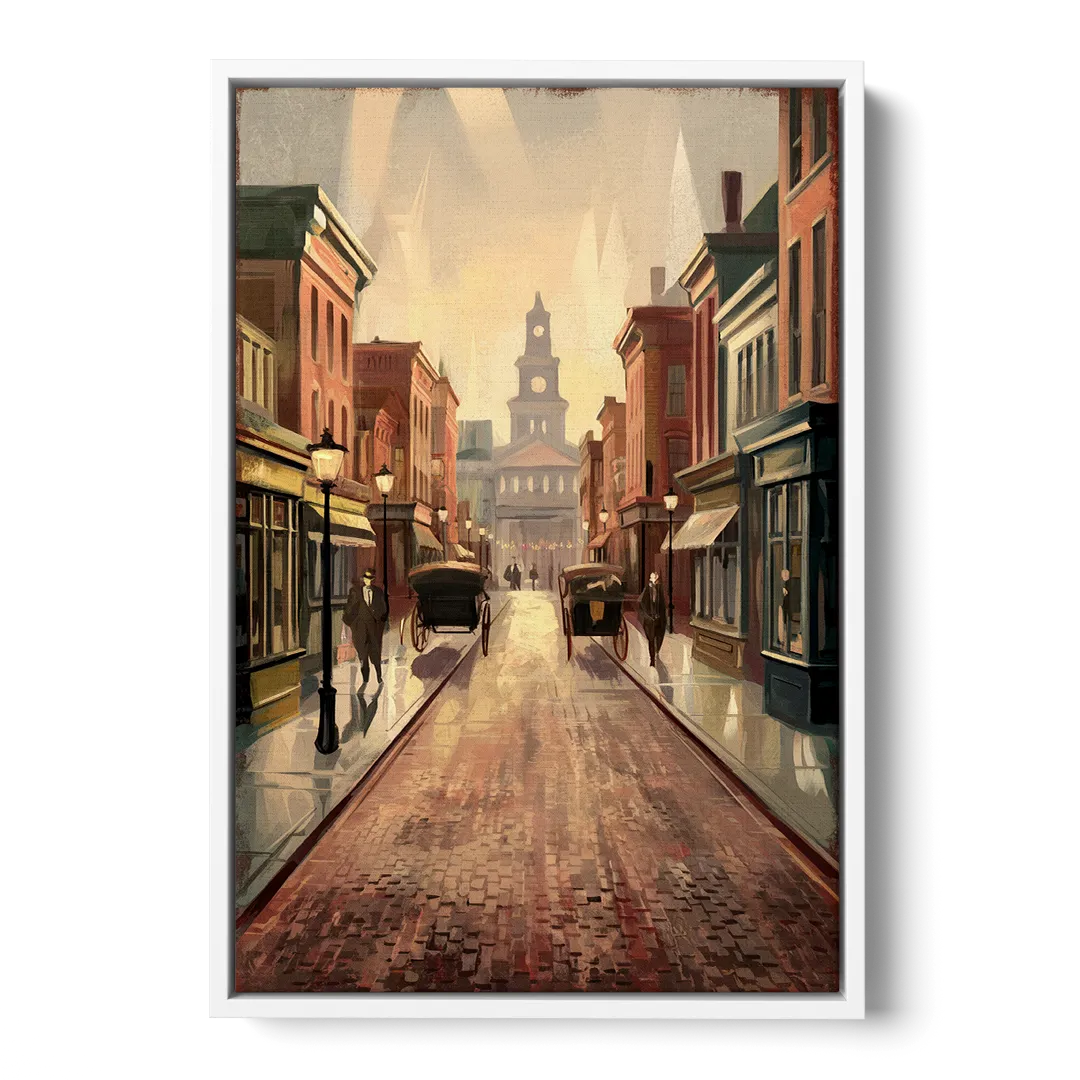 Joseph Historic Downtown Front - White Canvas Wall Art