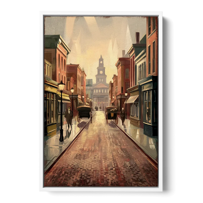 Joseph Historic Downtown Front - White Canvas Wall Art