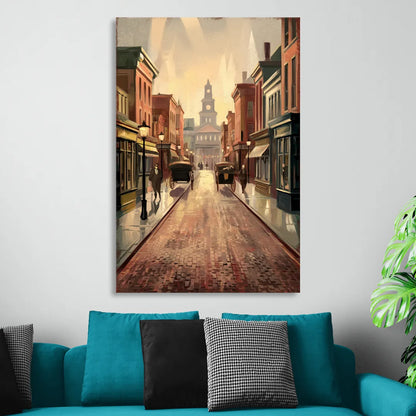 Joseph Historic Downtown Living Room - Canvas Wall Art