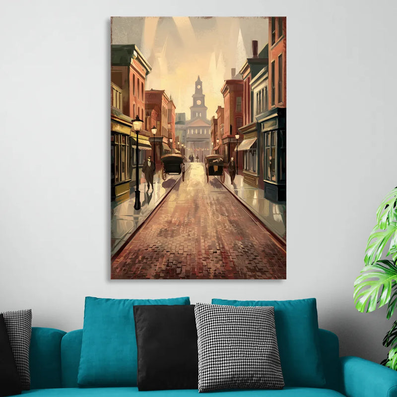 Joseph Historic Downtown Living Room - Canvas Wall Art