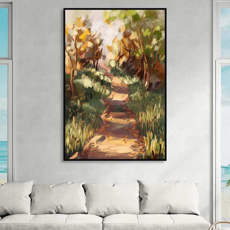 Joseph Nature Trails Living Room - Black Canvas Wall Art