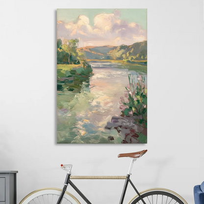 Joseph Riverfront View Sitting Room - Canvas Wall Art